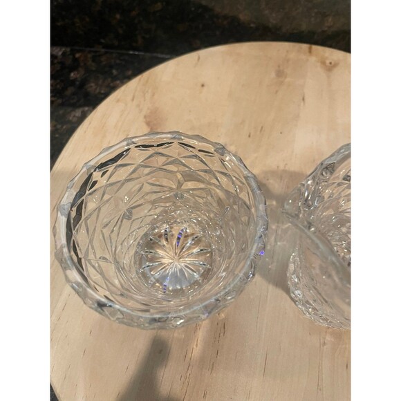 Crystal Sugar Bowl and Creamer Set with toothpick holder - Picture 4 of 9